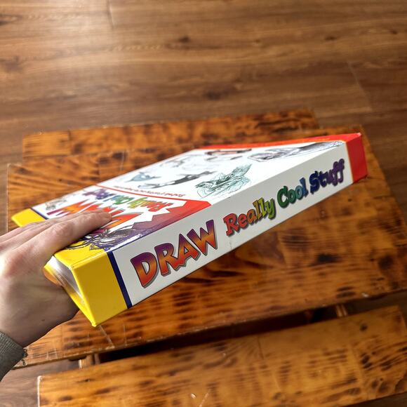 Vintage 1994 Draw Really Cool Stuff 6 Books In One Hardcover Spiral Book - Picture 14 of 15